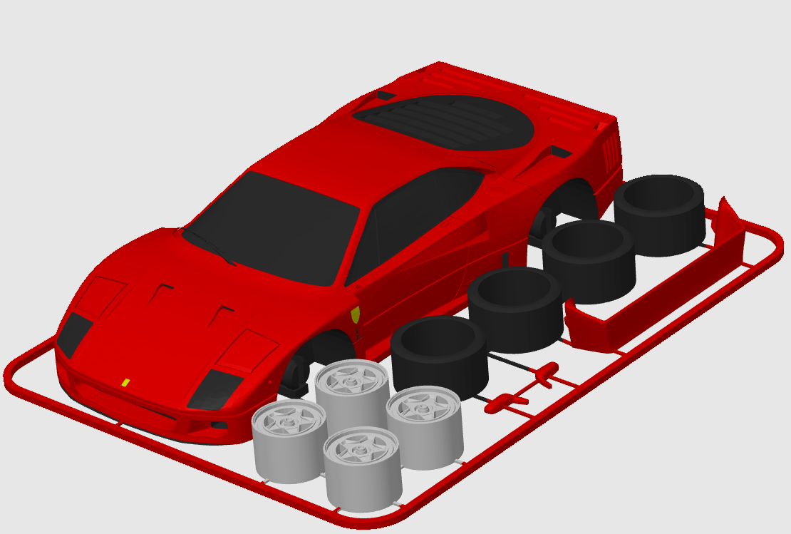 Ferrari F40 Kit Card