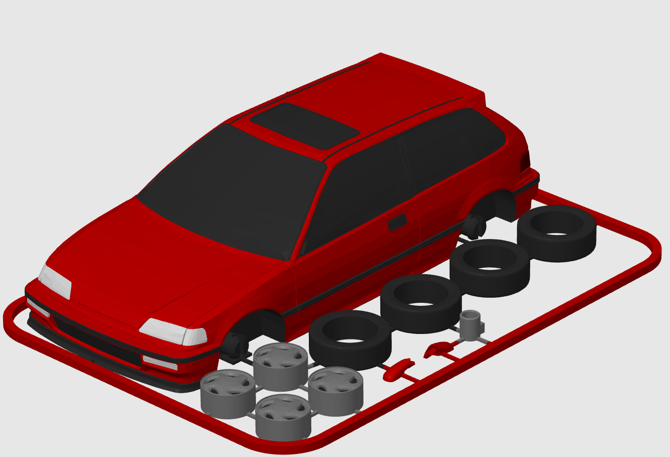 Honda Civic Si Kit Card