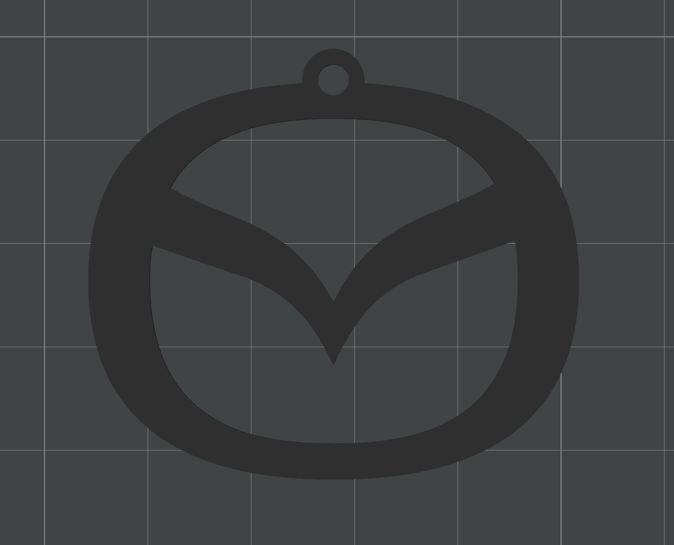 Mazda Logo Keychain