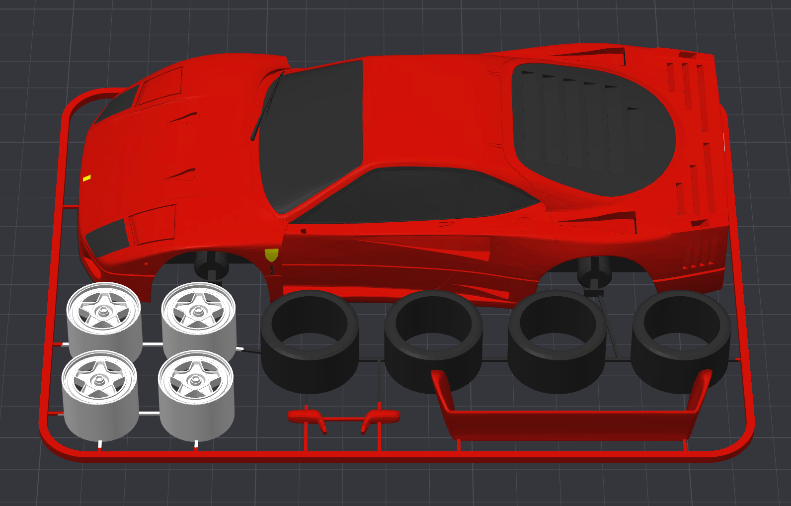 Ferrari F40 Kit Card