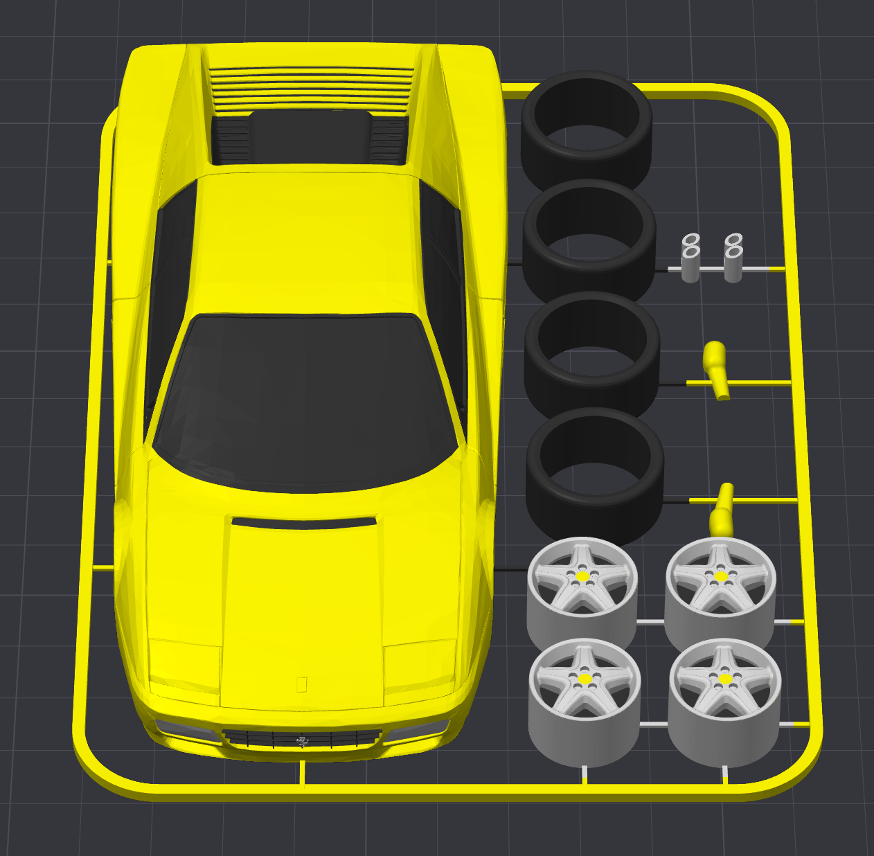 Ferrari Testarossa Kit Card