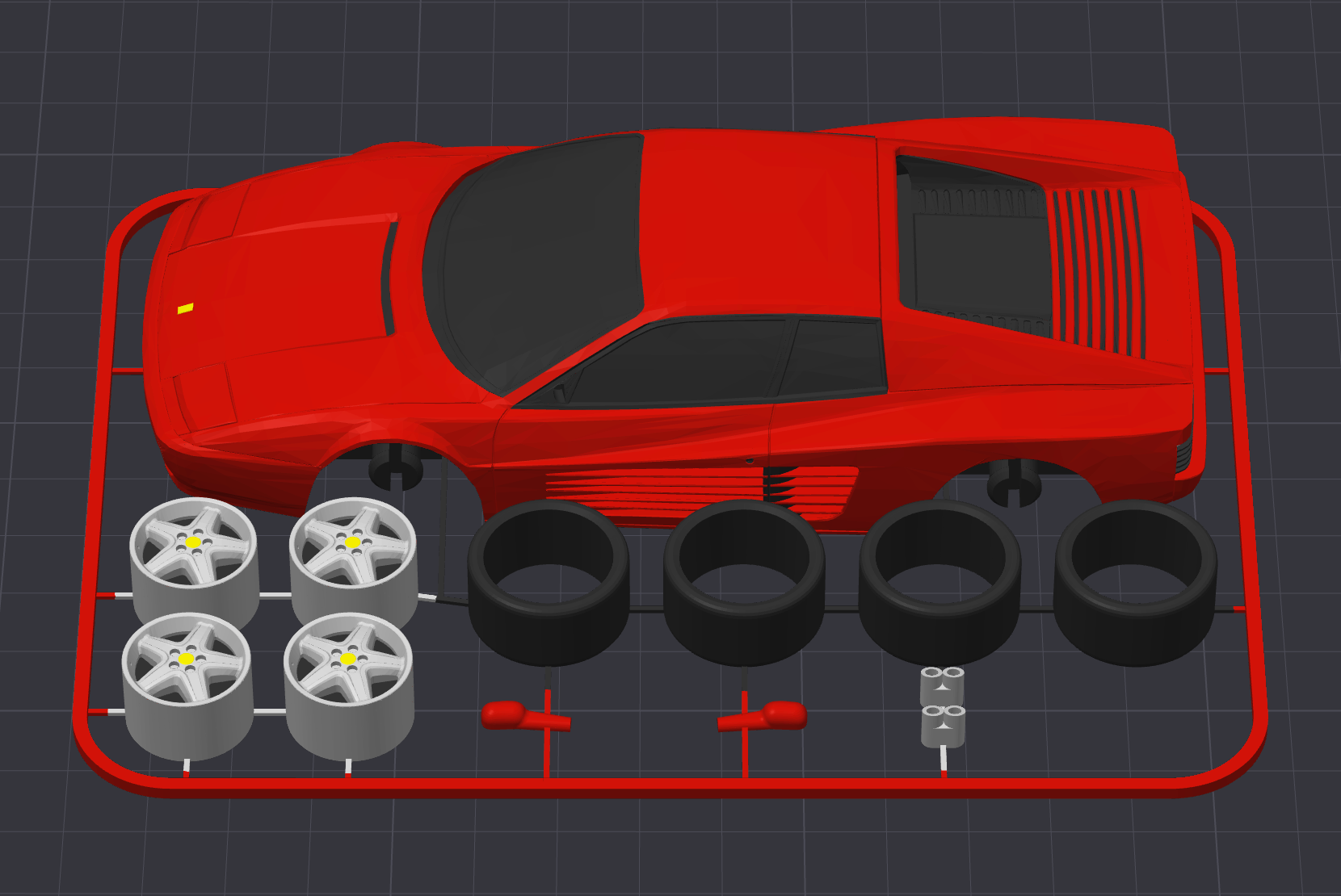 Ferrari Testarossa Kit Card