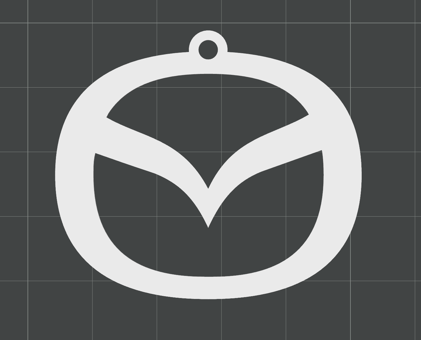 Mazda Logo Keychain