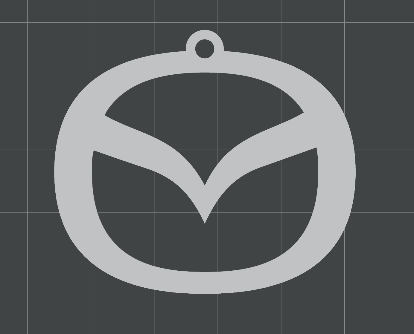 Mazda Logo Keychain